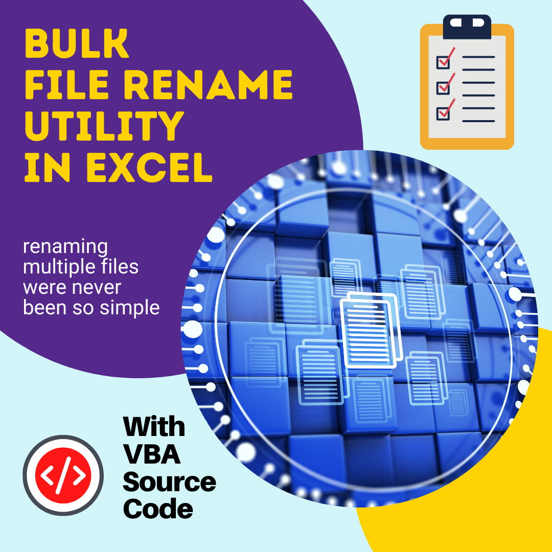 Bulk File Rename Utility in Excel